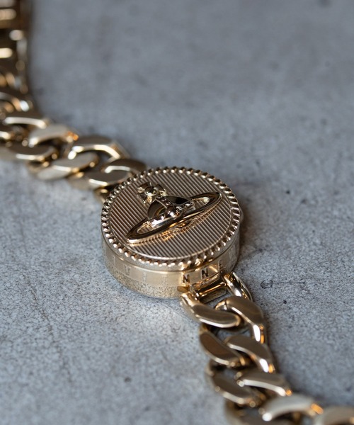 Vivienne Westwood（ヴィヴィアンウエストウッド）の「「Vivienne Westwood/ヴィヴィアン・ウエストウッド」オーブ ボタン - レディース ゴールド ダイヤル & ゴールド リンク チェーン ブレスレット（ブレスレット・レディース・ゴールド/ピンクゴールド・FREE）」の16枚目の写真