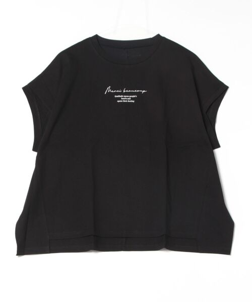 セール】ミニロゴフレンチスリーブワイドTシャツ（Tシャツ