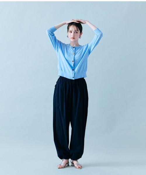 Audie a Muses(オーディアミューズ)の「スカラップカーゴパンツ(その他パンツ・レディース・ブラック/ベージュ/カーキ・38)」の2枚目の写真