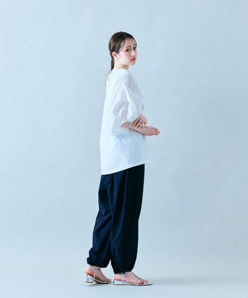 Audie a Muses(オーディアミューズ)の「スカラップカーゴパンツ(その他パンツ・レディース・ブラック/ベージュ/カーキ・38)」の22枚目の写真