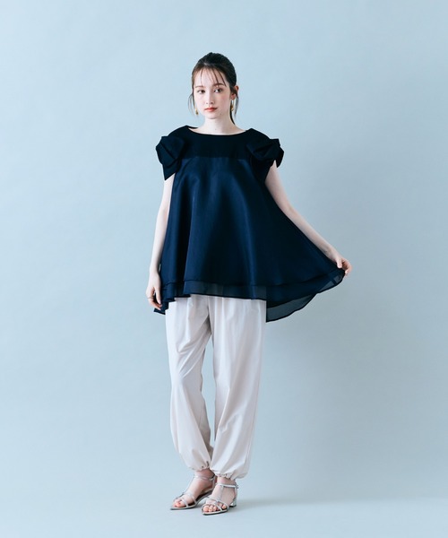 Audie a Muses(オーディアミューズ)の「スカラップカーゴパンツ(その他パンツ・レディース・ブラック/ベージュ/カーキ・38)」の17枚目の写真