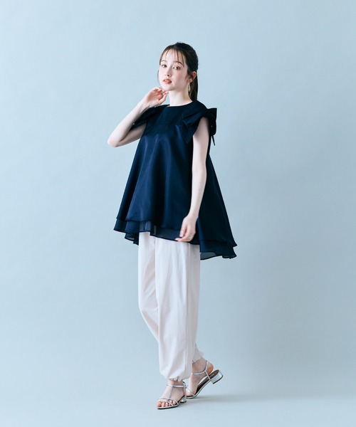 Audie a Muses(オーディアミューズ)の「スカラップカーゴパンツ(その他パンツ・レディース・ブラック/ベージュ/カーキ・38)」の16枚目の写真
