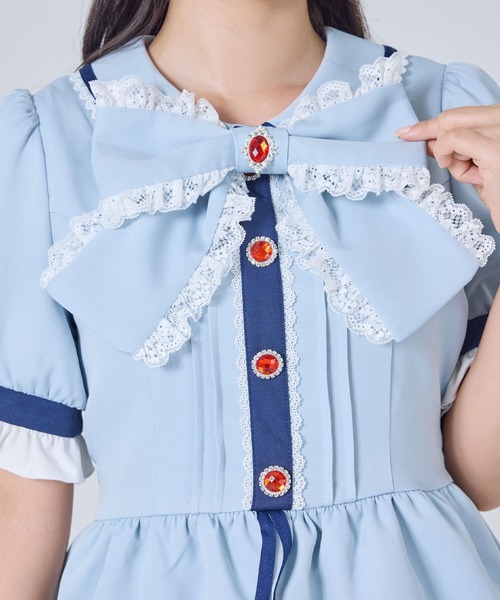 DearMyLove(ディアマイラブ)の「【Yes!プリキュア5Go!Go!×DML】キラキラビジューセットアップ(セットアップ・レディース・ライトブルー/ベビーピンク/ライトイエロー/オレンジ/ミント/ライトパープル・3L/SMALL/MEDIUM/LARGE/LL)」の16枚目の写真
