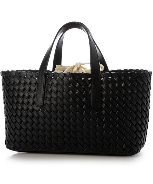 cache cache(カシュ カシュ)の「カシュカシュ cachecache / コードかがり横長トートバッグ(トートバッグ・レディース・ブラック/アイボリー/シルバー・FREE)」の3枚目の写真