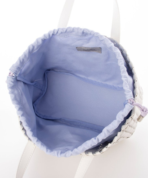 cache cache(カシュ カシュ)の「カシュカシュ cachecache / コードかがり横長トートバッグ(トートバッグ・レディース・ブラック/アイボリー/シルバー・FREE)」の7枚目の写真