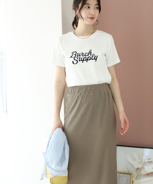 fifth(フィフス)の「レタリングロゴTシャツ(Tシャツ/カットソー・レディース・ホワイト/ブラック・M)」の3枚目の写真
