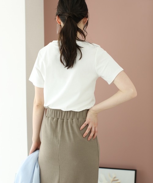 fifth(フィフス)の「レタリングロゴTシャツ(Tシャツ/カットソー・レディース・ホワイト/ブラック・M)」の5枚目の写真