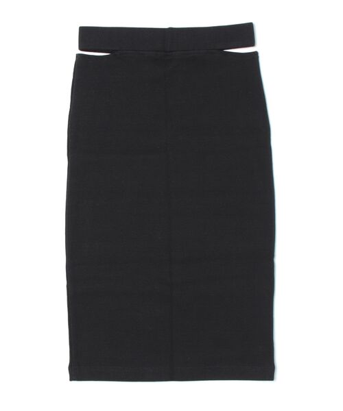 RVCA(ルーカ)の「【RVCA/ルーカ】24SS MINI RVCA RIB SKIRT/ストレッチリブウエストスリットスリムスカート(スカート・レディース・ブラック・SMALL/MEDIUM)」の9枚目の写真