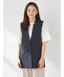 トロストレッチロングジレ