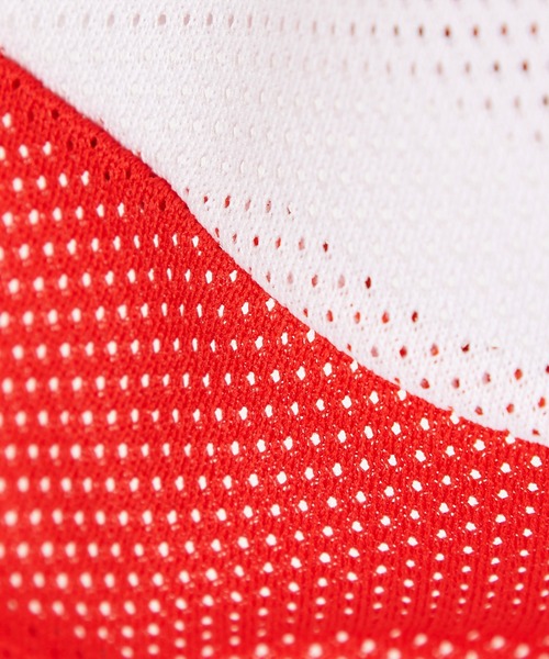 a.p.o.v.（エーピーオービー）の「a.p.o.v. CHICAGOロゴオーバーサイズメッシュゲームシャツ（Tシャツ/カットソー・メンズ・ブラック/レッド・ONESIZE）」の9枚目の写真