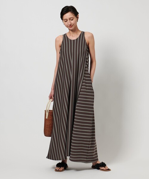 Tie.Me ストライプワンピース 別注】＜CURRENTAGE for TO UNITED ARROWS＞ストライプ
