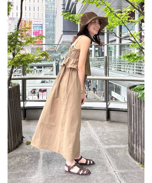 Ungrid(アングリッド)の「キャミデザインワンピース(ワンピース・レディース・ブルー/ブラック/カーキ・FREE)」の5枚目の写真