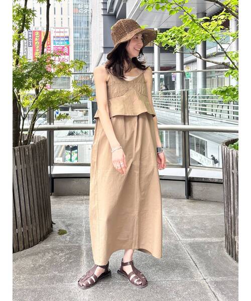 Ungrid(アングリッド)の「キャミデザインワンピース(ワンピース・レディース・ブルー/ブラック/カーキ・FREE)」の6枚目の写真