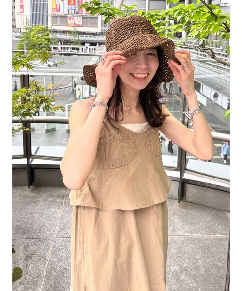 Ungrid(アングリッド)の「キャミデザインワンピース(ワンピース・レディース・ブルー/ブラック/カーキ・FREE)」の7枚目の写真