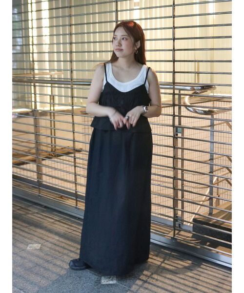 Ungrid(アングリッド)の「キャミデザインワンピース(ワンピース・レディース・ブルー/ブラック/カーキ・FREE)」の13枚目の写真