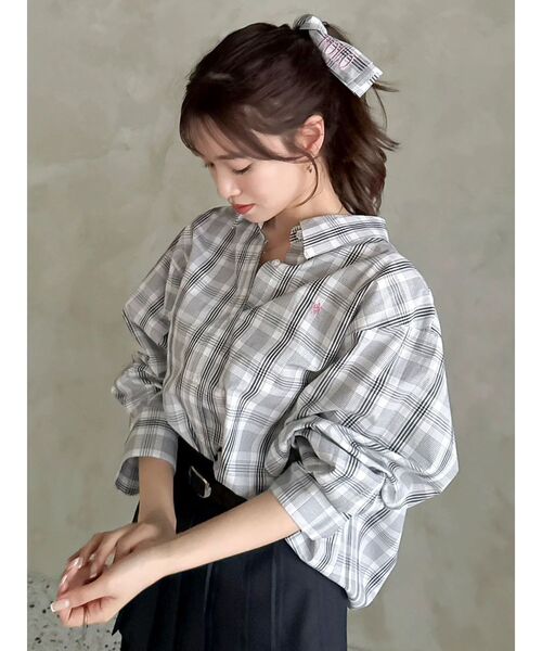 POLO BCS(ポロ ビーシーエス)の「【POLOBCSコラボ】マルチウェイオーバーシャツ(シャツ/ブラウス・レディース・オフホワイト/その他1/ピンク・FREE)」の3枚目の写真