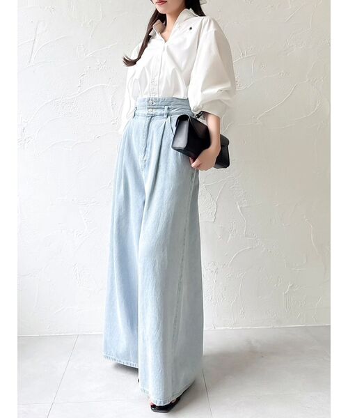 POLO BCS(ポロ ビーシーエス)の「【POLOBCSコラボ】マルチウェイオーバーシャツ(シャツ/ブラウス・レディース・オフホワイト/その他1/ピンク・FREE)」の19枚目の写真