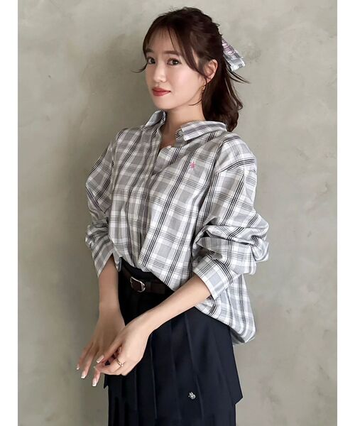 POLO BCS(ポロ ビーシーエス)の「【POLOBCSコラボ】マルチウェイオーバーシャツ(シャツ/ブラウス・レディース・オフホワイト/その他1/ピンク・FREE)」の10枚目の写真