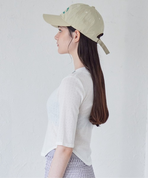 etre loin（エトルワン）の「Rose embroidery eyelet short top（Tシャツ/カットソー・レディース・グレー/ホワイト/ミント・M）」の8枚目の写真