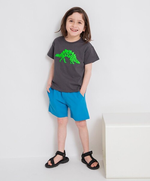 BRANSHES（ブランシェス）の「【丈夫／ストレッチ／水遊びOK】レジャーライトパンツ（その他パンツ・キッズ・ブラック/カーキ/エメラルド/パープル・150/130/120/90/100/110/140）」の16枚目の写真