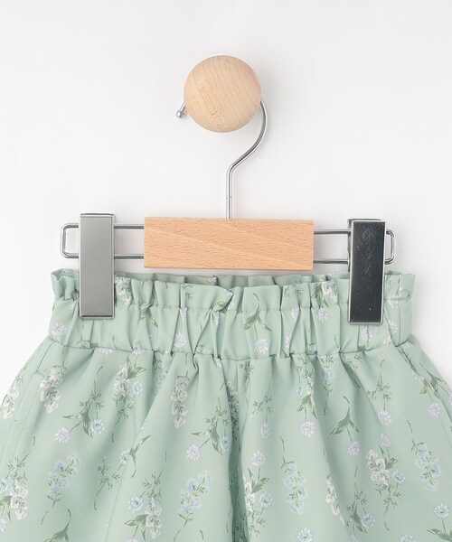 ZOY ショートパンツ ボタニカル柄 セール】【100-150cm/撥水】上品なボタニカル柄 ハートポケット