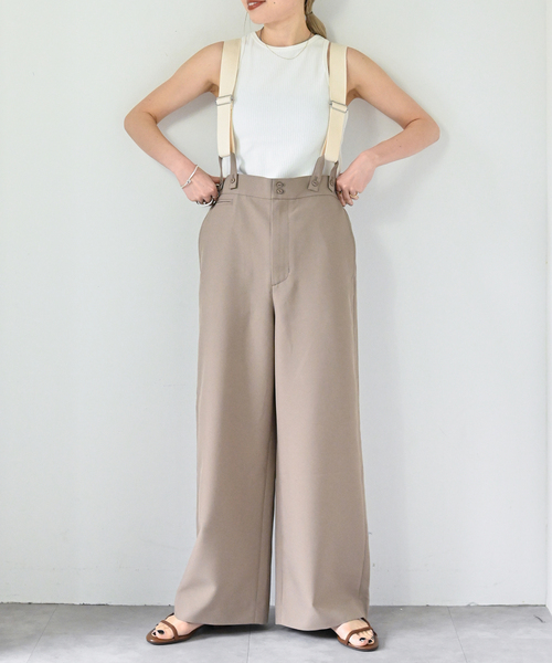 セール】追加3 アメスリ*サスペンダーパンツ2点SET（スラックス