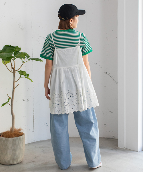 セール】＜made in INDIA＞スカラップシフリー刺繍アウター