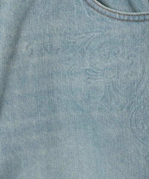 JEANASIS(ジーナシス)の「エンボスデニムハーフパンツ/499013(デニムパンツ・レディース・ブルー/ブラック・SMALL/MEDIUM)」の3枚目の写真