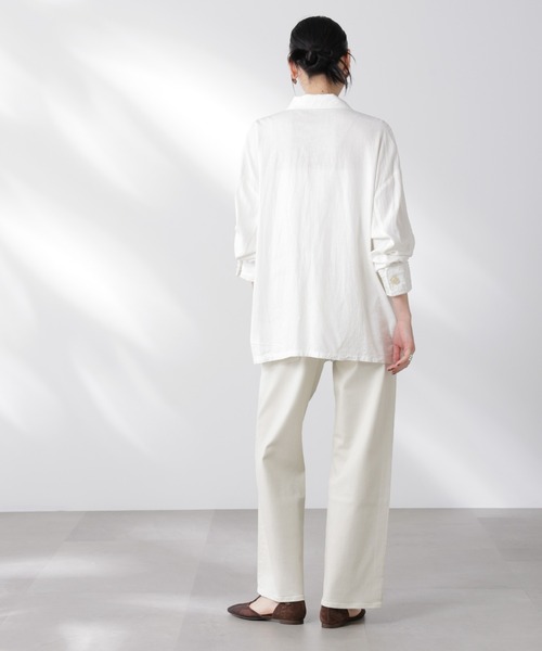 Healthy denim（ヘルシーデニム）の「Healthy DENIM/別注 Pink Pepper Midrise ワイドデニム（デニムパンツ・レディース・ベージュ系その他・22/23/24/25）」の5枚目の写真