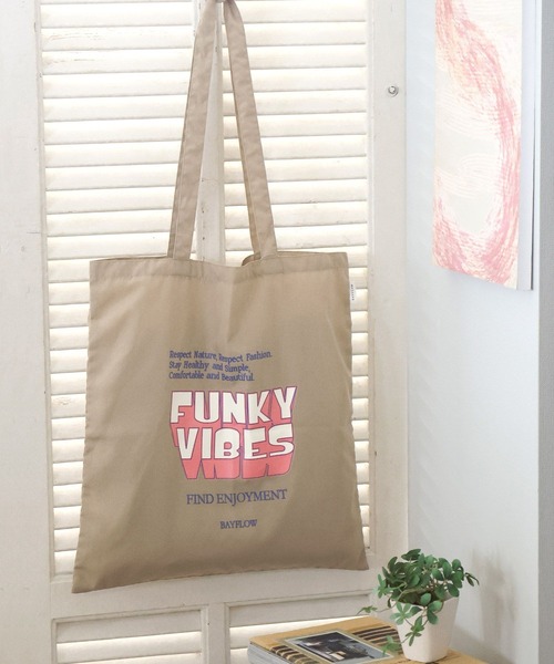 BAYFLOW（ベイフロー）の「BF TYPOトート2（トートバッグ・レディース・ブルー/イエロー・0）」の4枚目の写真