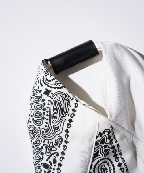 THRIFTY LOOK（スリフティールック）の「THRIFTY LOOK / スリフティールック HAV-A-HANK TRIANGLE SMALL TOTE ハバハンク キャンバス リメイク トライアングルトート（トートバッグ・メンズ・ホワイト/ブラック・FREE）」の14枚目の写真