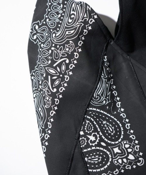 THRIFTY LOOK（スリフティールック）の「THRIFTY LOOK / スリフティールック HAV-A-HANK TRIANGLE SMALL TOTE ハバハンク キャンバス リメイク トライアングルトート（トートバッグ・メンズ・ホワイト/ブラック・FREE）」の6枚目の写真