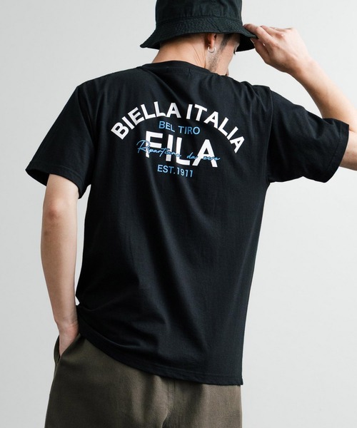 FILA(フィラ)の「FILA フィラ ワンポイントロゴ刺繍 BOX/サークル/アーチプリントクルーネック半袖Tシャツ(Tシャツ/カットソー・メンズ・カーキ/ブラック/ホワイト/ブラック系1/グレー系1/ネイビー系1/カーキ系1/ブルーグレー/グレイッシュベージュ/ホワイト系/ホワイト系1/ホワイト系2/グレー系2/杢グレー/ブラック系2/ネイビー系/ネイビー系2/ブラック系/カーキ系/ネイビー・M/L/LL)」の9枚目の写真