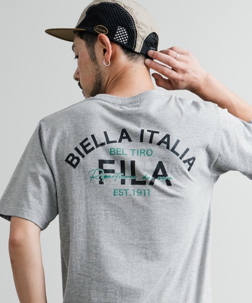 FILA(フィラ)の「FILA フィラ ワンポイントロゴ刺繍 BOX/サークル/アーチプリントクルーネック半袖Tシャツ(Tシャツ/カットソー・メンズ・カーキ/ブラック/ホワイト/ブラック系1/グレー系1/ネイビー系1/カーキ系1/ブルーグレー/グレイッシュベージュ/ホワイト系/ホワイト系1/ホワイト系2/グレー系2/杢グレー/ブラック系2/ネイビー系/ネイビー系2/ブラック系/カーキ系/ネイビー・M/L/LL)」の12枚目の写真