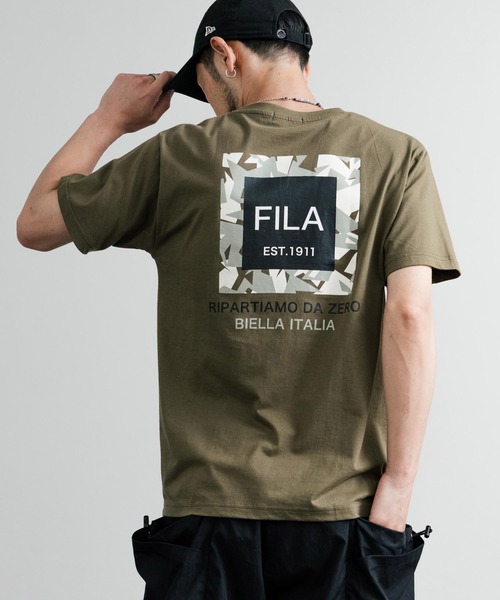 FILA(フィラ)の「FILA フィラ ワンポイントロゴ刺繍 BOX/サークル/アーチプリントクルーネック半袖Tシャツ(Tシャツ/カットソー・メンズ・カーキ/ブラック/ホワイト/ブラック系1/グレー系1/ネイビー系1/カーキ系1/ブルーグレー/グレイッシュベージュ/ホワイト系/ホワイト系1/ホワイト系2/グレー系2/杢グレー/ブラック系2/ネイビー系/ネイビー系2/ブラック系/カーキ系/ネイビー・M/L/LL)」の15枚目の写真