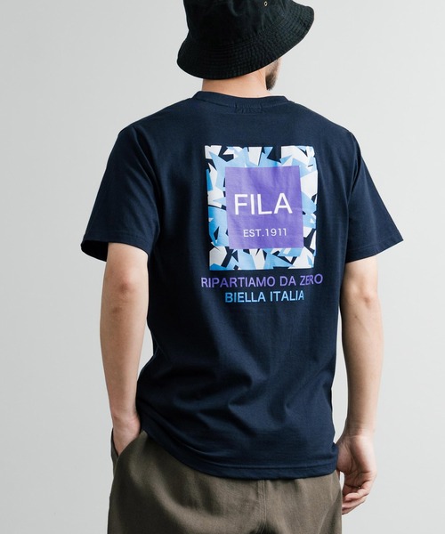 FILA(フィラ)の「FILA フィラ ワンポイントロゴ刺繍 BOX/サークル/アーチプリントクルーネック半袖Tシャツ(Tシャツ/カットソー・メンズ・カーキ/ブラック/ホワイト/ブラック系1/グレー系1/ネイビー系1/カーキ系1/ブルーグレー/グレイッシュベージュ/ホワイト系/ホワイト系1/ホワイト系2/グレー系2/杢グレー/ブラック系2/ネイビー系/ネイビー系2/ブラック系/カーキ系/ネイビー・M/L/LL)」の18枚目の写真