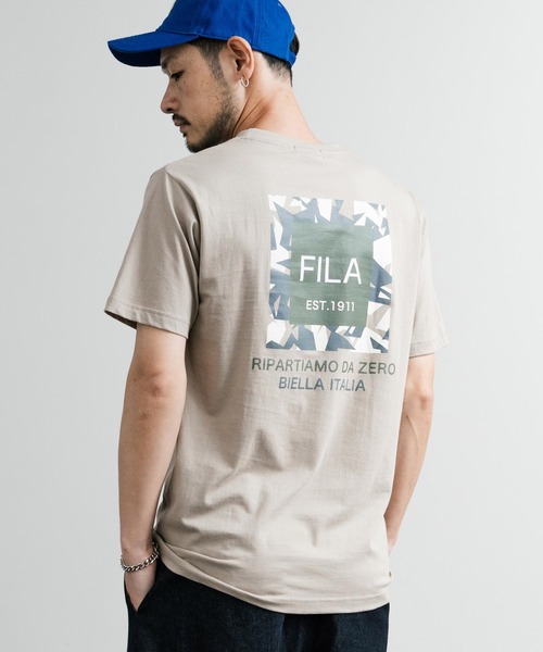 FILA(フィラ)の「FILA フィラ ワンポイントロゴ刺繍 BOX/サークル/アーチプリントクルーネック半袖Tシャツ(Tシャツ/カットソー・メンズ・カーキ/ブラック/ホワイト/ブラック系1/グレー系1/ネイビー系1/カーキ系1/ブルーグレー/グレイッシュベージュ/ホワイト系/ホワイト系1/ホワイト系2/グレー系2/杢グレー/ブラック系2/ネイビー系/ネイビー系2/ブラック系/カーキ系/ネイビー・M/L/LL)」の13枚目の写真
