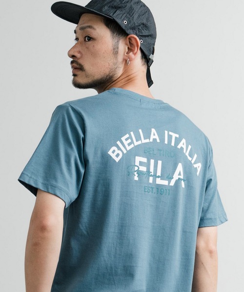 FILA(フィラ)の「FILA フィラ ワンポイントロゴ刺繍 BOX/サークル/アーチプリントクルーネック半袖Tシャツ(Tシャツ/カットソー・メンズ・カーキ/ブラック/ホワイト/ブラック系1/グレー系1/ネイビー系1/カーキ系1/ブルーグレー/グレイッシュベージュ/ホワイト系/ホワイト系1/ホワイト系2/グレー系2/杢グレー/ブラック系2/ネイビー系/ネイビー系2/ブラック系/カーキ系/ネイビー・M/L/LL)」の10枚目の写真