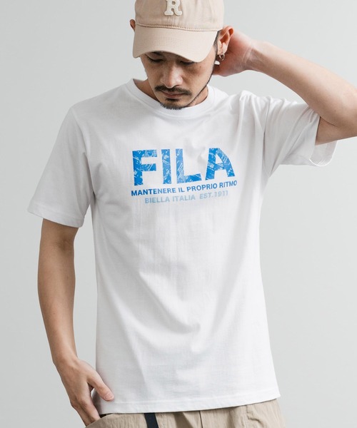 FILA(フィラ)の「FILA フィラ ワンポイントロゴ刺繍 BOX/サークル/アーチプリントクルーネック半袖Tシャツ(Tシャツ/カットソー・メンズ・カーキ/ブラック/ホワイト/ブラック系1/グレー系1/ネイビー系1/カーキ系1/ブルーグレー/グレイッシュベージュ/ホワイト系/ホワイト系1/ホワイト系2/グレー系2/杢グレー/ブラック系2/ネイビー系/ネイビー系2/ブラック系/カーキ系/ネイビー・M/L/LL)」の21枚目の写真