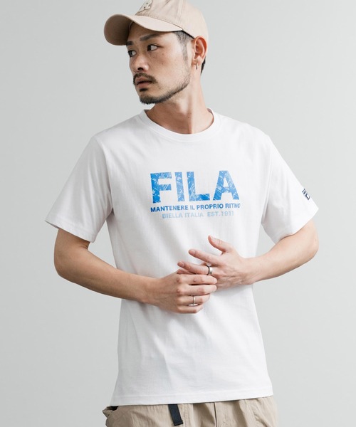 FILA(フィラ)の「FILA フィラ ワンポイントロゴ刺繍 BOX/サークル/アーチプリントクルーネック半袖Tシャツ(Tシャツ/カットソー・メンズ・カーキ/ブラック/ホワイト/ブラック系1/グレー系1/ネイビー系1/カーキ系1/ブルーグレー/グレイッシュベージュ/ホワイト系/ホワイト系1/ホワイト系2/グレー系2/杢グレー/ブラック系2/ネイビー系/ネイビー系2/ブラック系/カーキ系/ネイビー・M/L/LL)」の22枚目の写真