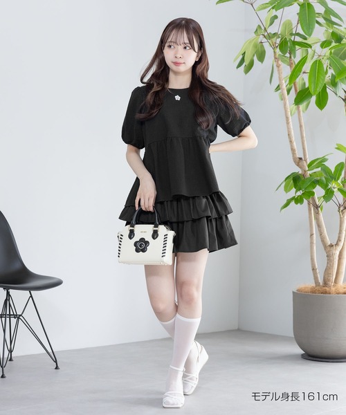 ダブルリボンペプラム ブラウス MARY QUANT ONLINE SHOP｜マリークヮントオンラインショップ