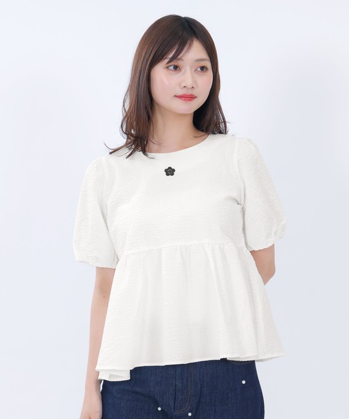 ダブルリボンペプラム ブラウス ダブルリボンペプラム ブラウス（シャツ/ブラウス）｜MARY QUANT