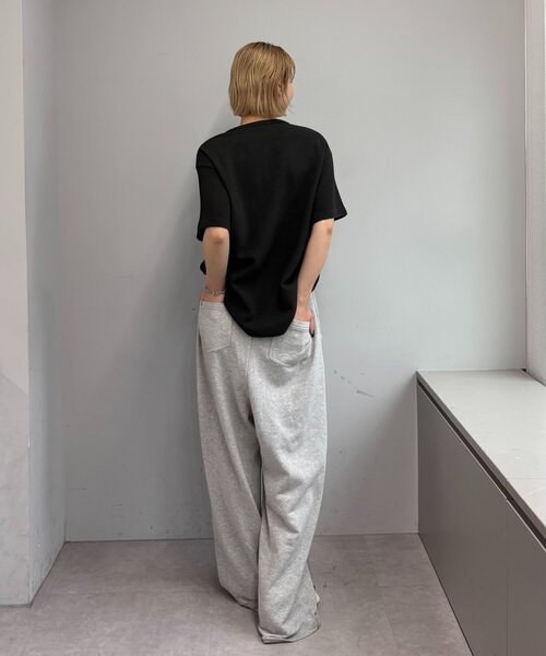 Sourcream（サワークリーム）の「【Sourcream/サワークリーム】ワッフルヘンリーネックTEE / 2サイズ（Tシャツ/カットソー・レディース・ホワイト/グレー/チャコールグレー/ブラック・LARGE/MEDIUM）」の17枚目の写真