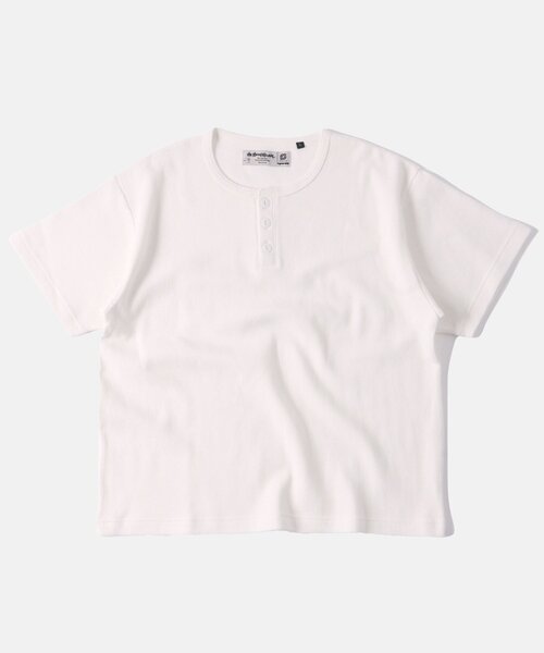 Sourcream（サワークリーム）の「【Sourcream/サワークリーム】ワッフルヘンリーネックTEE / 2サイズ（Tシャツ/カットソー・レディース・ホワイト/グレー/チャコールグレー/ブラック・LARGE/MEDIUM）」の18枚目の写真