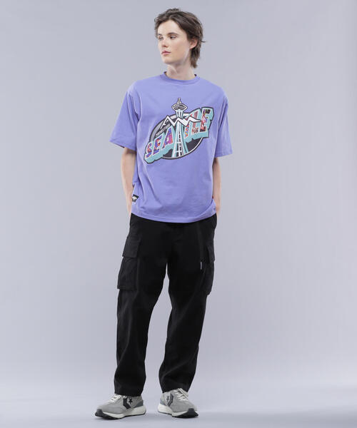 MANASTASH（マナスタッシュ）の「MANASTASH/マナスタッシュ  RE:CTN TEE ESSENTIAL /Tシャツ（Tシャツ/カットソー・メンズ・ホワイト/ブラック/バイオレット・L/M/XL/S）」の9枚目の写真