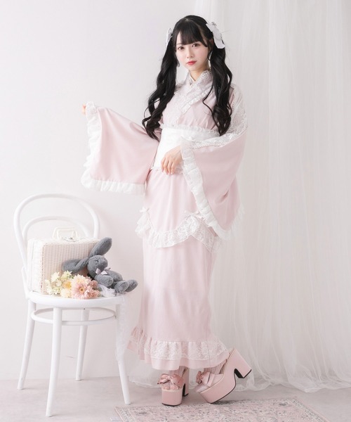 DimMoire 浴衣♥ 付レース セール】お嬢様パールレースフリル浴衣（浴衣）｜DearMyLove
