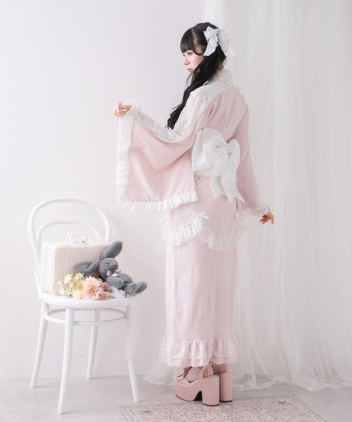 お嬢様パールレースフリル浴衣（浴衣）｜DearMyLove（ディアマイラブ