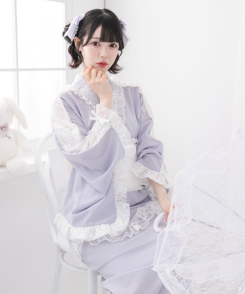 お嬢様パールレースフリル浴衣（浴衣）｜DearMyLove（ディアマイラブ