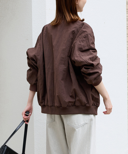 JOURNAL STANDARD(ジャーナルスタンダード)の「【洗える】Light MA-1(MA-1・レディース・ブラウン/カーキ・FREE)」の10枚目の写真