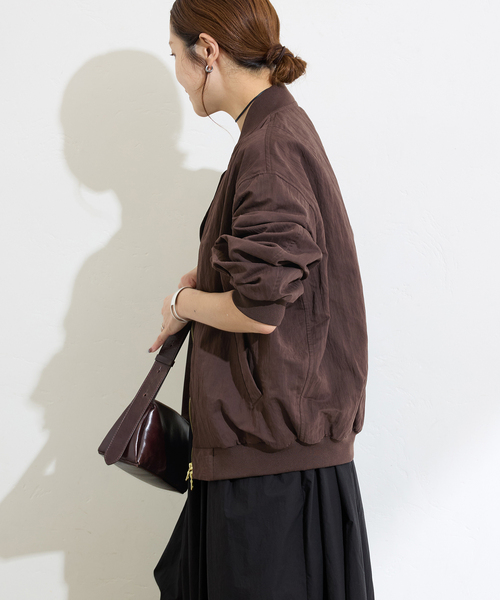JOURNAL STANDARD(ジャーナルスタンダード)の「【洗える】Light MA-1(MA-1・レディース・ブラウン/カーキ・FREE)」の17枚目の写真